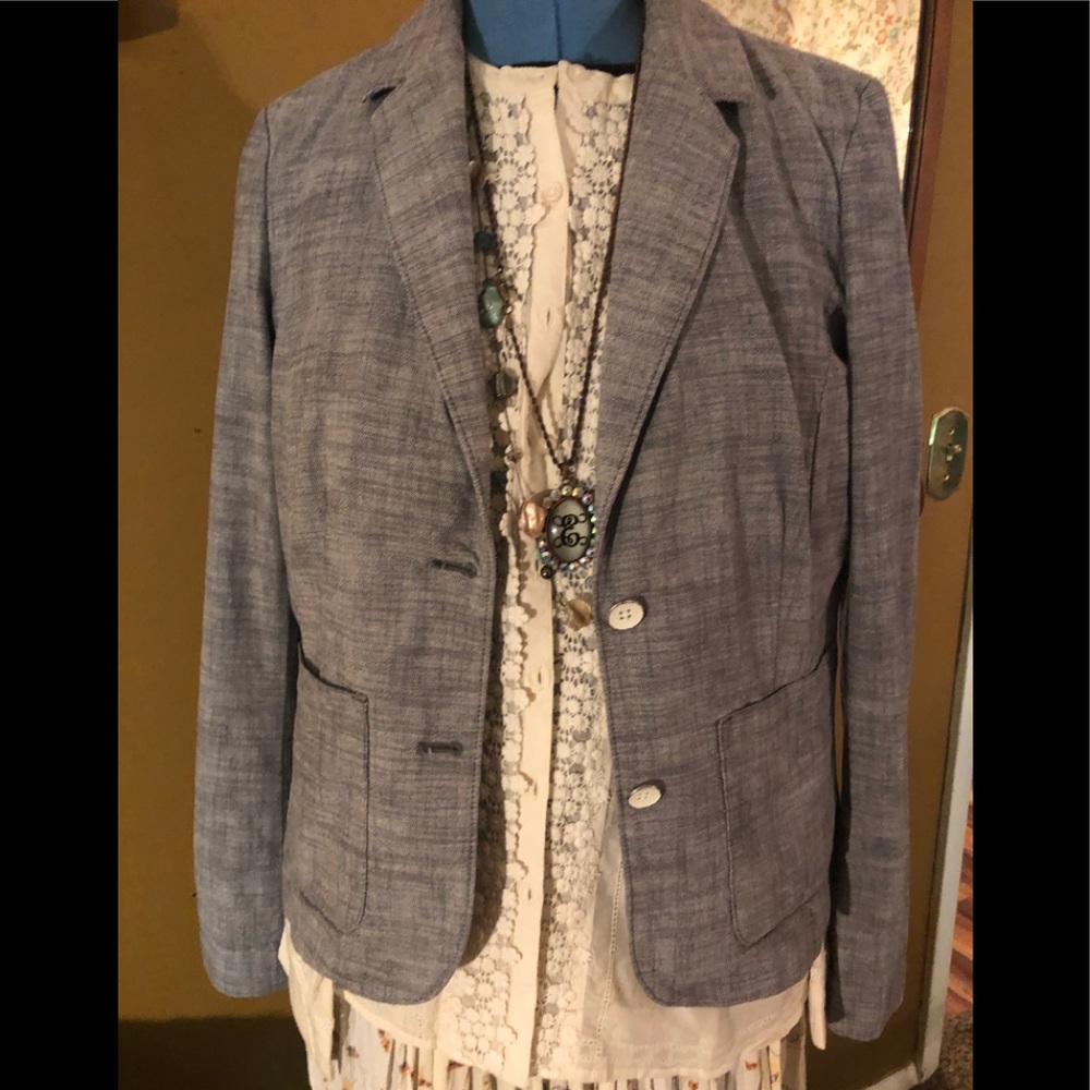 Eddie Bauer Linen Summer Jacket w/ pockets